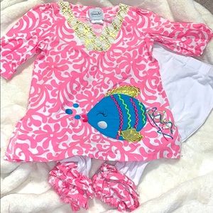 Mud Pie Fish outfit